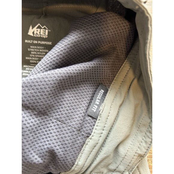 REI Co-Op Nylon Convertible Roll Up Hiking Trail Cargo Pants Green - Picture 8 of 11